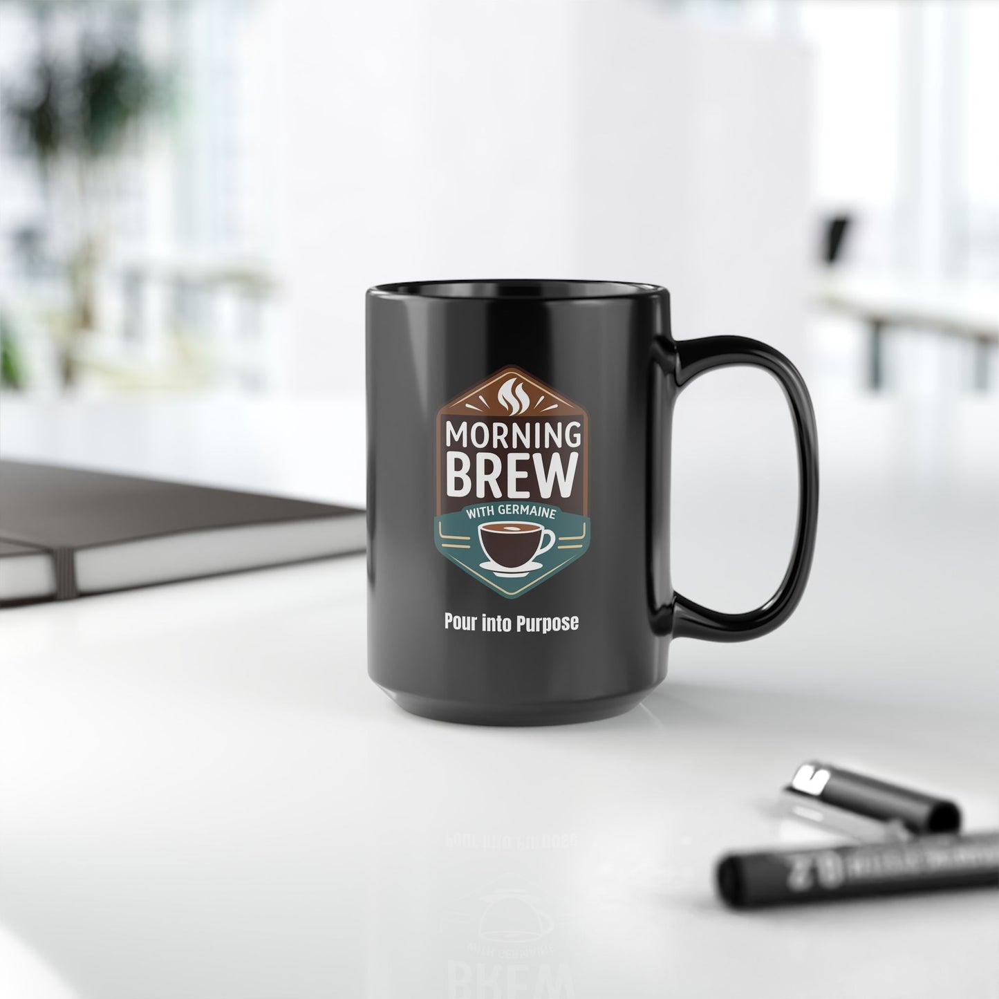 Morning Brew Coffee Mug — Black 15oz
