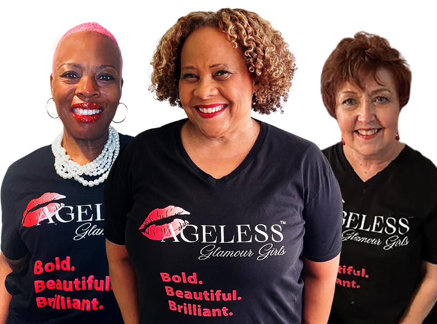 Ageless Glamour Girls™ T-Shirt - Black