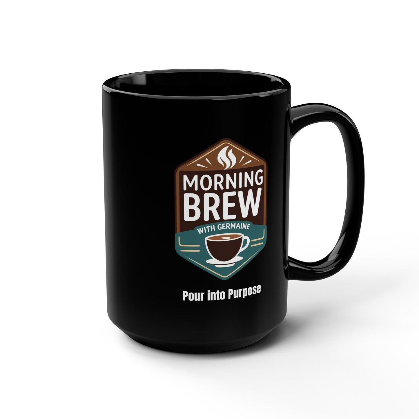 Morning Brew Coffee Mug — Black 15oz