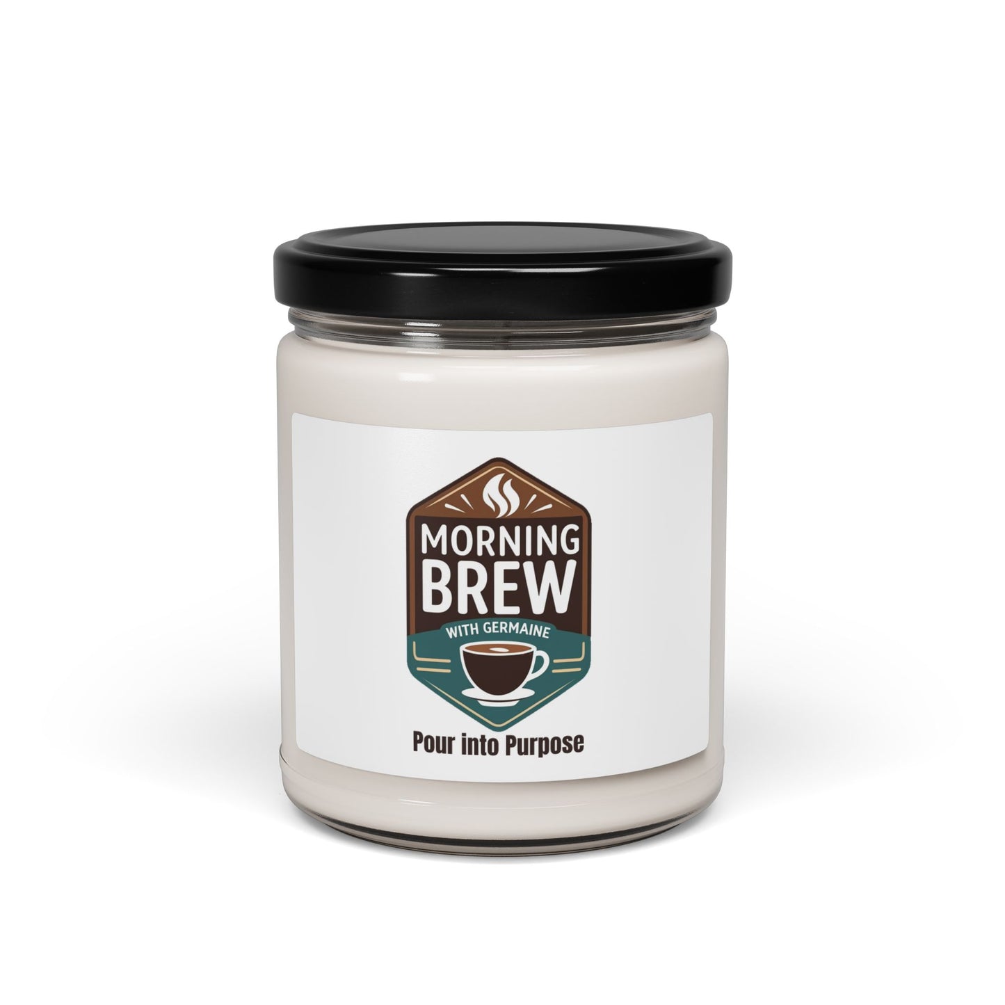Morning Brew Scented Soy Candle — Coffee Shop Aroma, 9oz