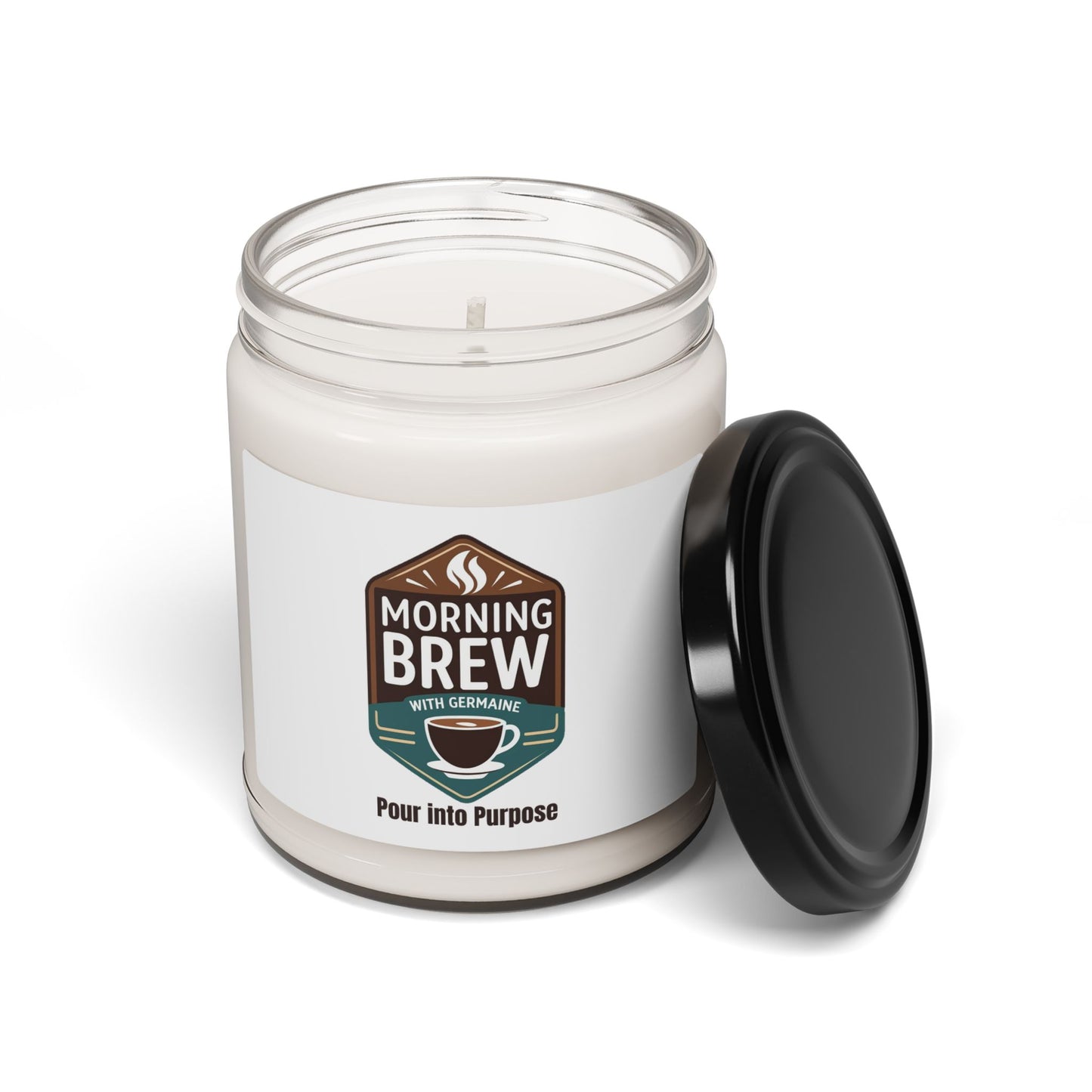 Morning Brew Scented Soy Candle — Coffee Shop Aroma, 9oz