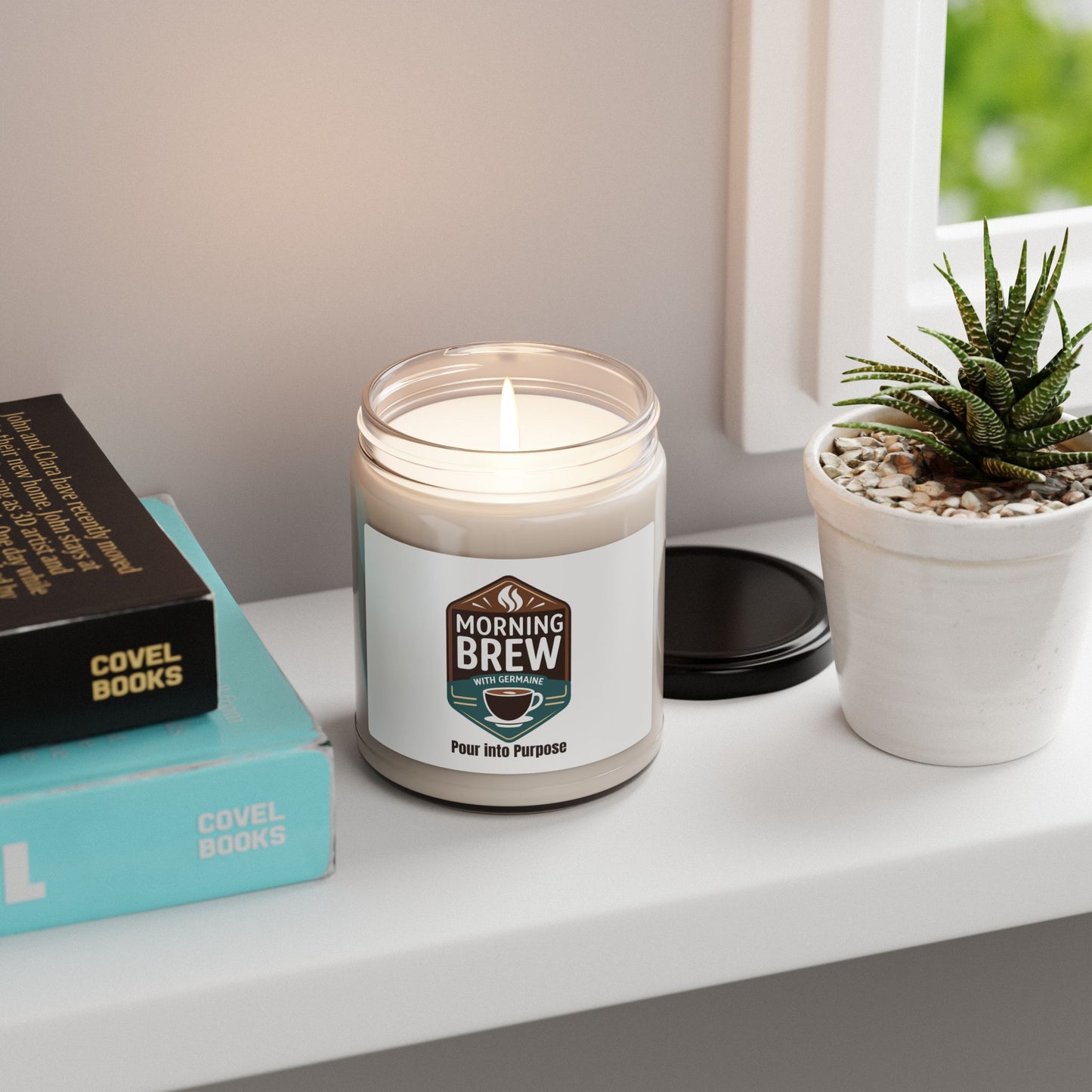 Morning Brew Scented Soy Candle — Coffee Shop Aroma, 9oz