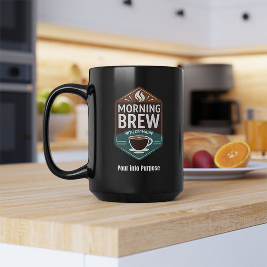 Morning Brew Coffee Mug — Black 15oz