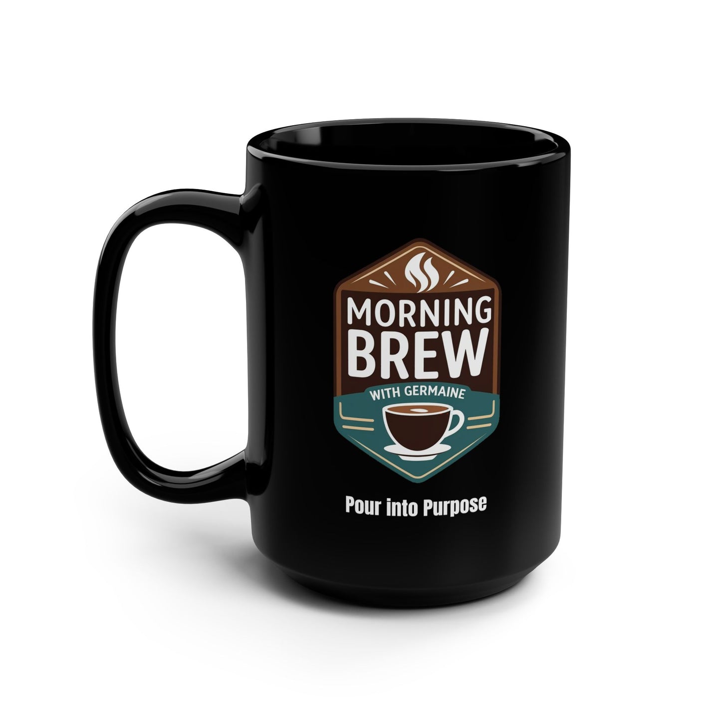 Morning Brew Coffee Mug — Black 15oz