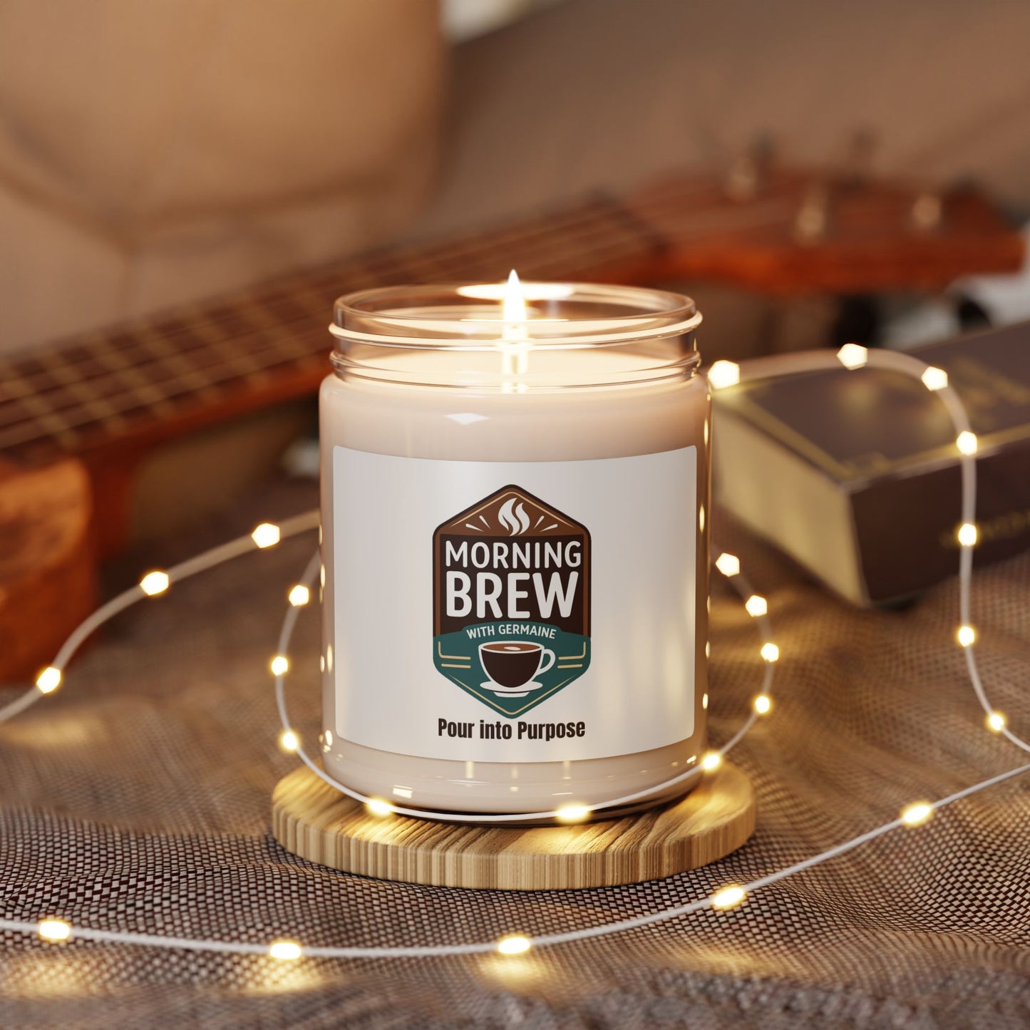 Morning Brew Scented Soy Candle — Coffee Shop Aroma, 9oz